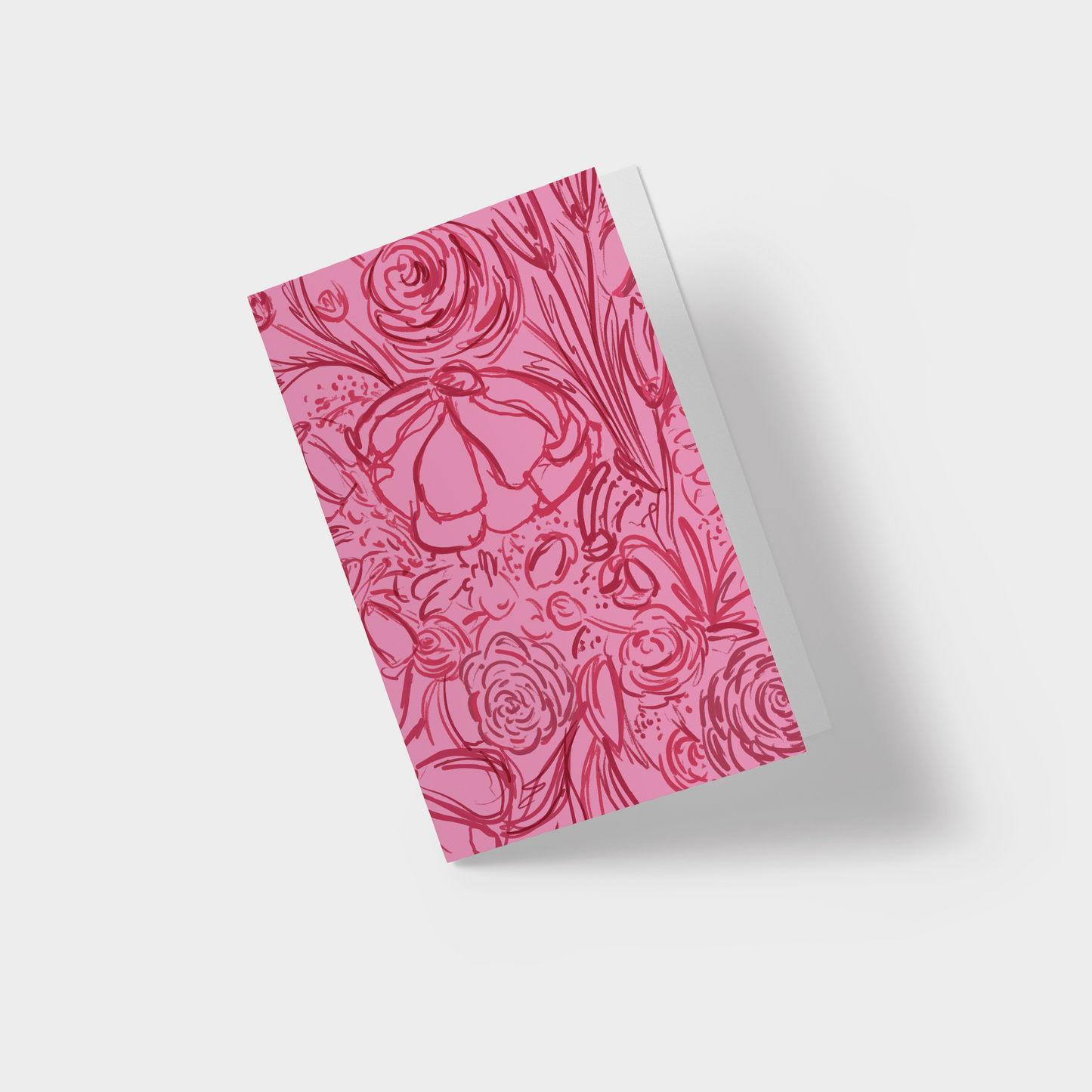 Cherry Pop Blooms Greeting Card