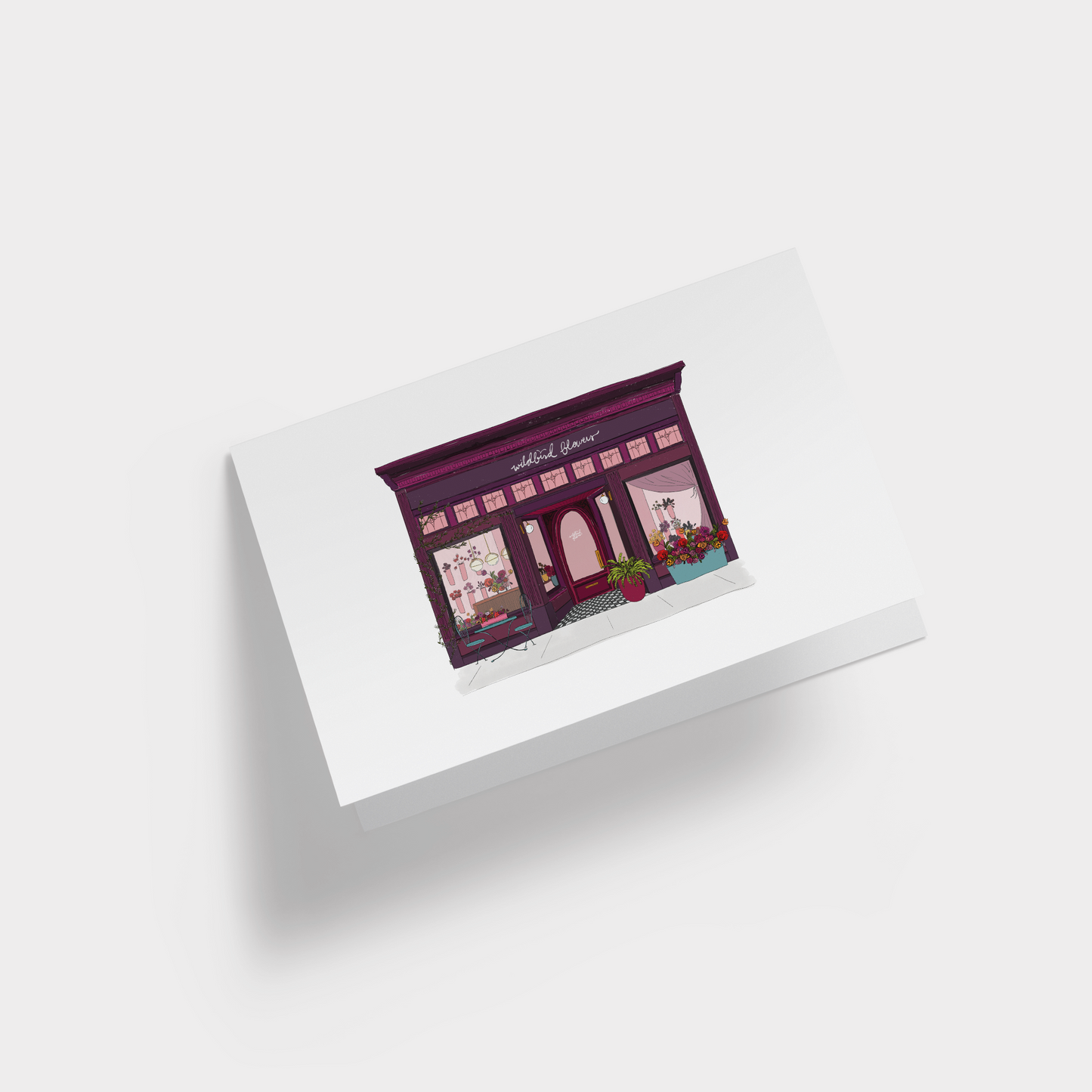 Flower Shop Greeting Card