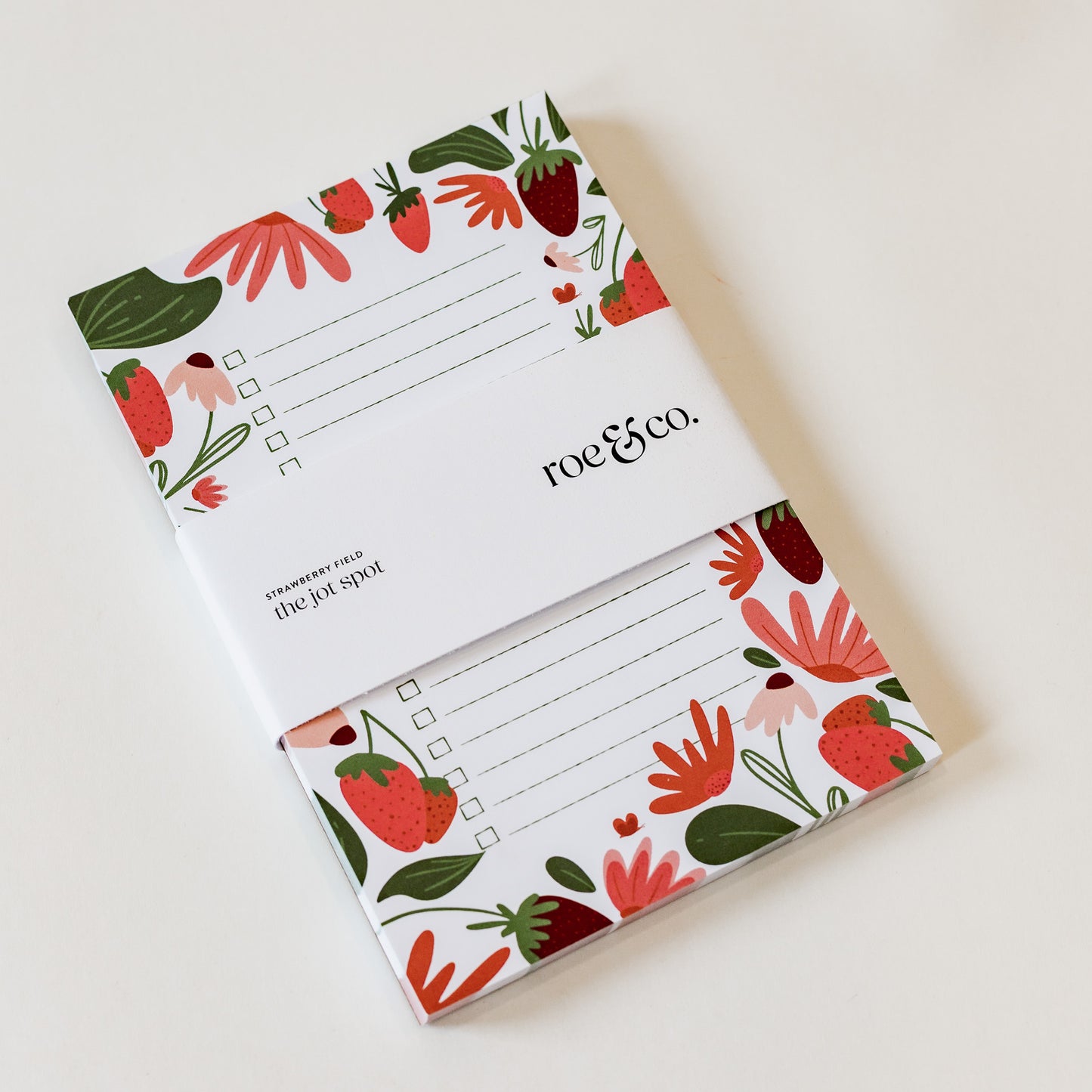 Strawberry Fields Magnetic Notepad