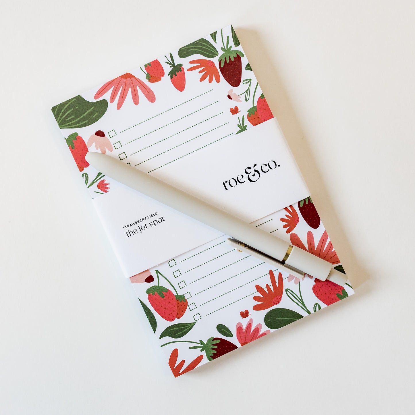Strawberry Fields Magnetic Notepad
