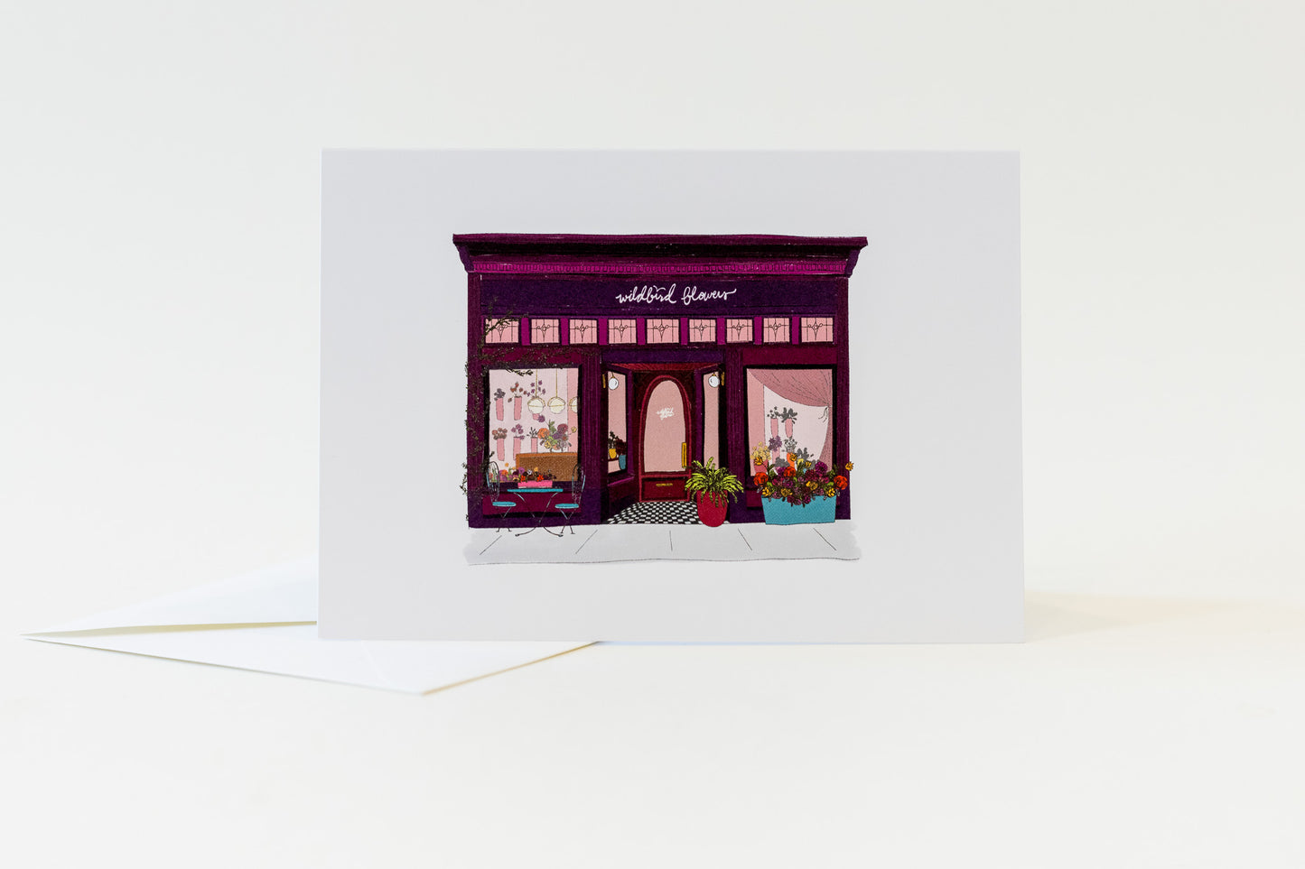 Flower Shop Greeting Card
