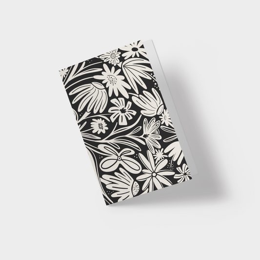 Midnight Bloom Greeting Card