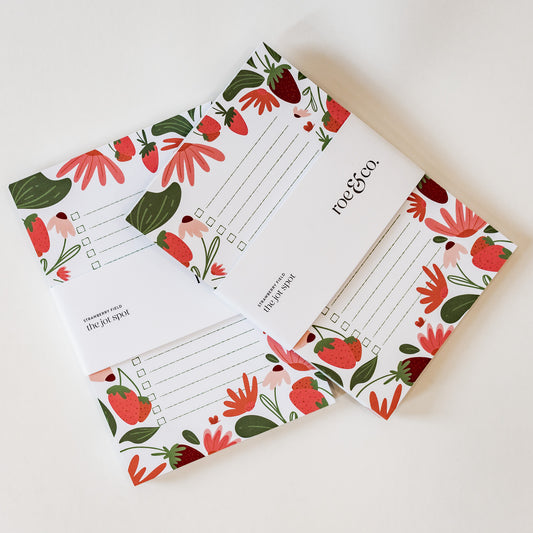 Strawberry Fields Magnetic Notepad