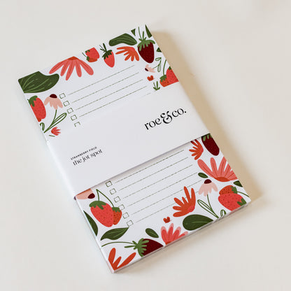 Strawberry Fields Magnetic Notepad