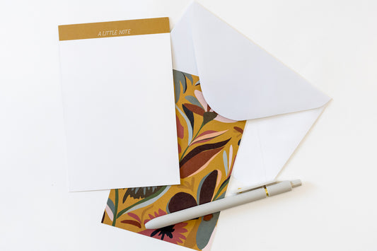Earthy Bloom Flat Notecards