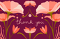 Blooming Thank You Greeting Card